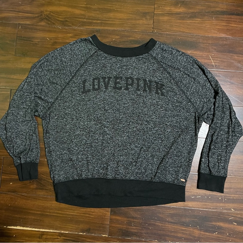 VS PINK Black Cozy Pullover